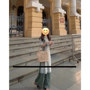 Velvet Vietnamese ao dai traditional dress